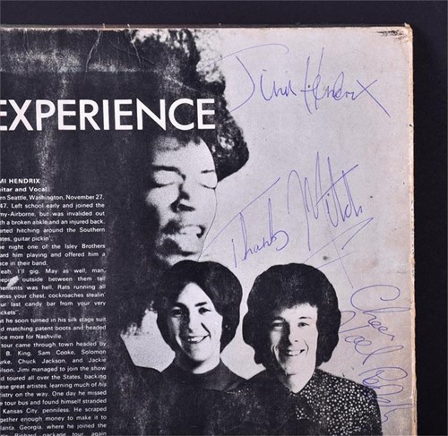 Lot 112 - Jimi Hendrix, 'Are you Experienced' signed on...