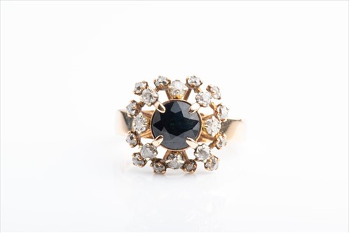 Lot 426 - An unusual 14ct yellow gold, diamond, and...