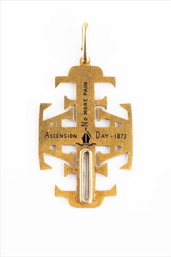 Lot 454 - An unusual mourning Cross pendant possibly by...