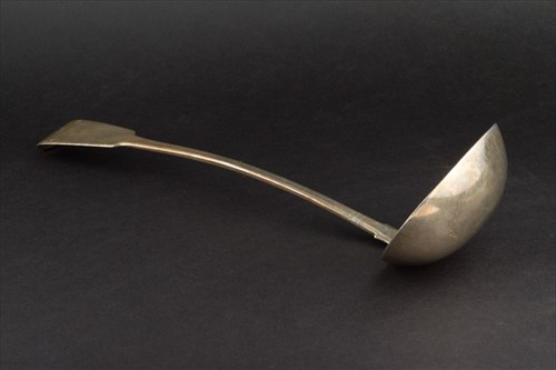 Lot 359 - A late George III silver ladle York 1812-14,...