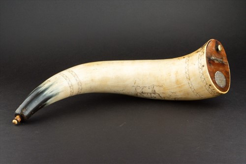 Lot 316 - A late Victorian Welsh drenching horn with...