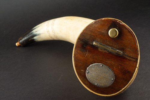 Lot 316 - A late Victorian Welsh drenching horn with...