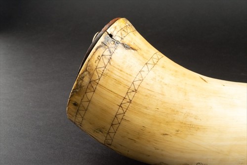 Lot 316 - A late Victorian Welsh drenching horn with...