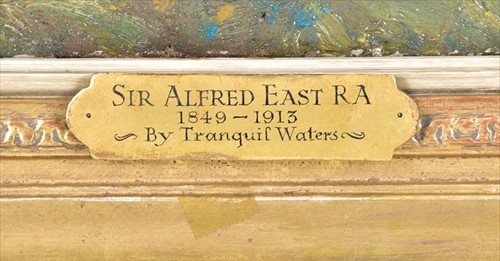Lot 74 - Sir Alfred East RA (1844-1913) British 'The...