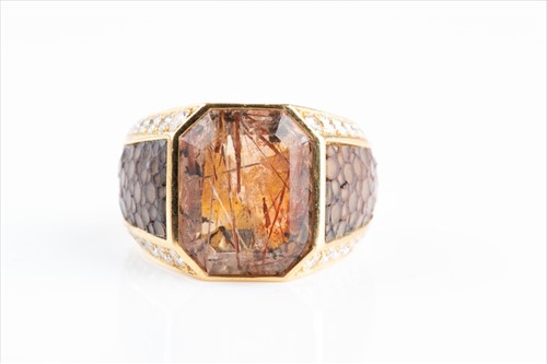 Lot 527 - Ferragamo, Italy. An unusual yellow gold,...