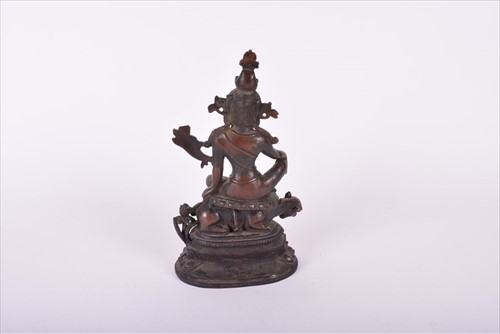 Lot 146 - A South East Asian bronze deity, possibly Tara...