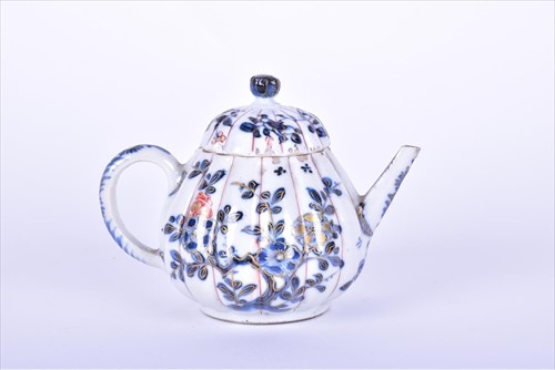 Lot 209 - A Chinese 18th century imari porcelain teapot...