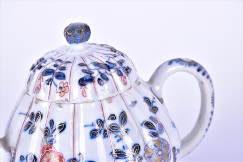 Lot 209 - A Chinese 18th century imari porcelain teapot...