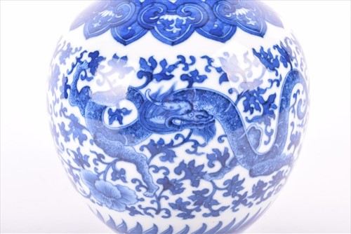 Lot 168 - A Chinese blue and white bottle vase most...