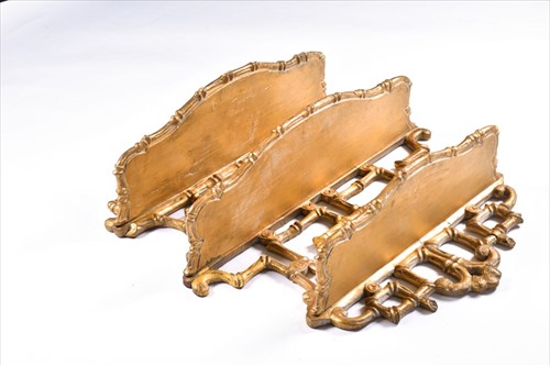 Lot 88 - A set of 19th century Chinese style gilt wall...
