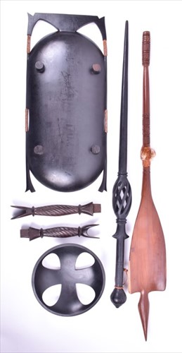 Lot 175 - A collection of 20th century African hardwood...