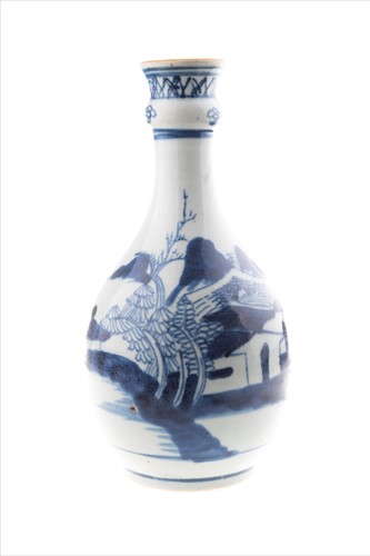 Lot 539 - A Chinese Qing dynasty blue and white...