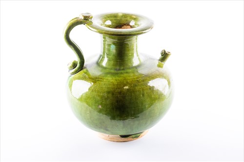 Lot 173 - A Chinese Song Dynasty liao green glaze...