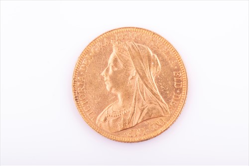Lot 285 - A Victorian full sovereign dated 1893.