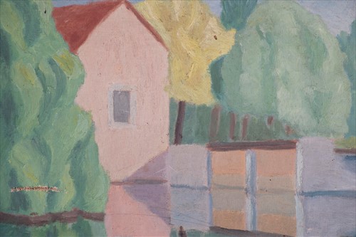 Lot 47 - Canadian school, 20th century 'The red tree',...