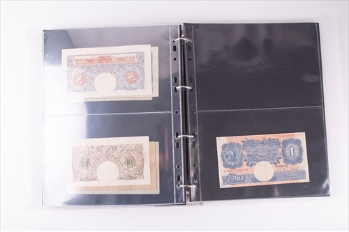 Lot 283 - A large collection of UK bank notes contained...