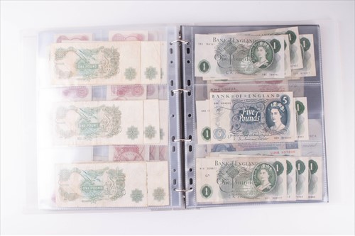 Lot 283 - A large collection of UK bank notes contained...