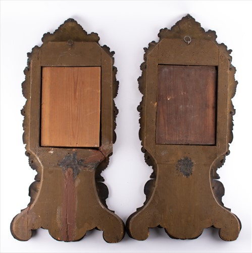 Lot 224 - A pair of large brass easel frames in the...