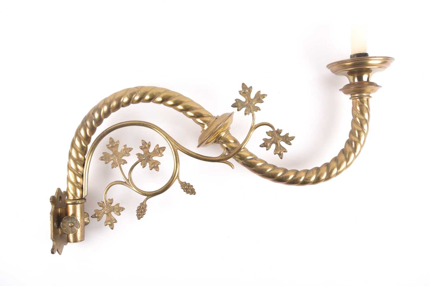 Lot 117 - A 19th-century Gothic Revival style brass...