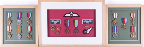 Lot 246 - A framed WWII Royal Air Force presentation...