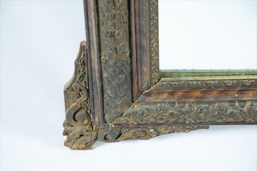 Lot 133 - A Louis XVI style gilt framed wall mirror with...