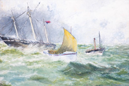 Lot 52 - 20th century British School a seascape with...
