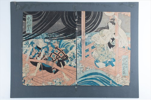 Lot 166 - Utagawa Kunisada (Toyokuni III, 1786-1865)...