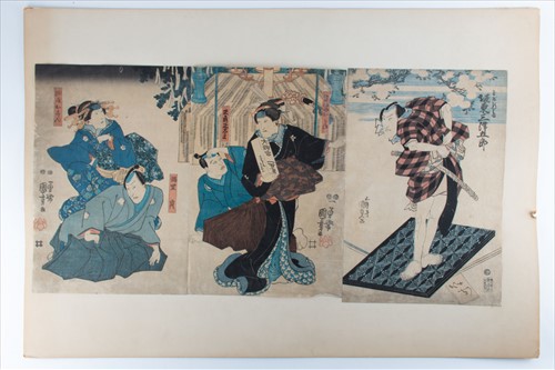 Lot 166 - Utagawa Kunisada (Toyokuni III, 1786-1865)...