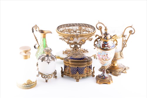 Lot 216 - A group of 19th century, mostly French, ormolu...
