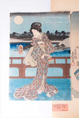 Lot 155 - Utagawa Kunisada (Toyokuni III, 1786-1865)...
