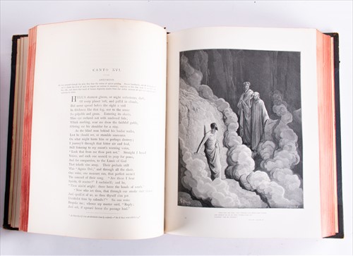 Lot 238 - Two volumes of Alighieri Dante's Purgatory in...