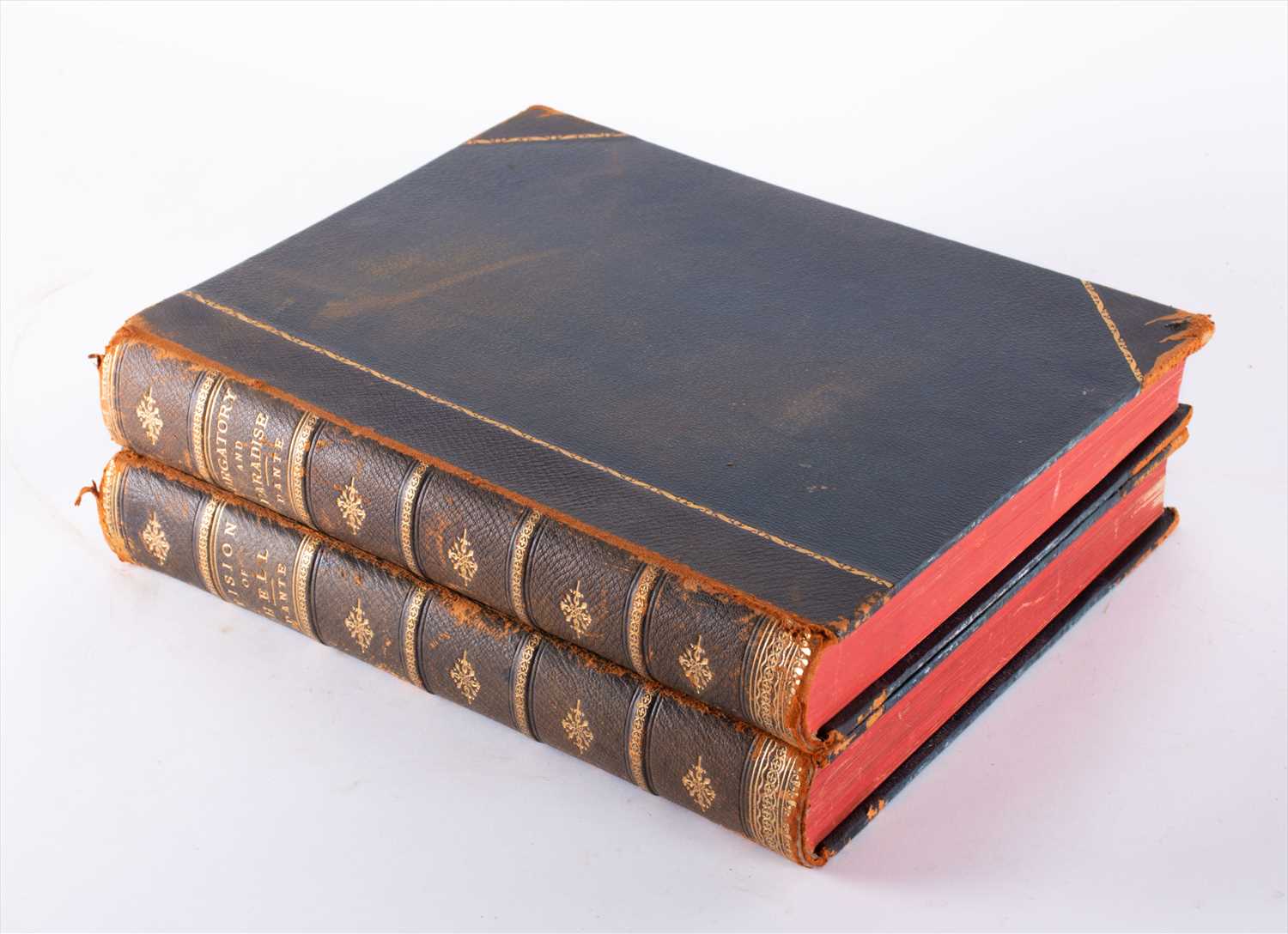 Lot 238 - Two volumes of Alighieri Dante's Purgatory in...