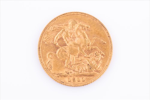 Lot 273 - A George V full sovereign dated 1911.