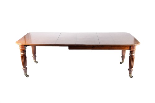Lot 127 - A William IV mahogany extending dining table...