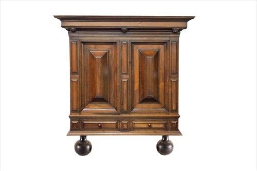 Lot 132 - An 18th century Dutch oak Renaissance cabinet...