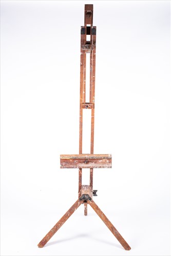 Lot 208 - A large early 20th century artist easel by...