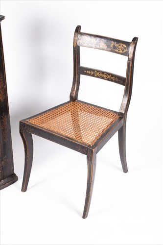 Lot 121 - A 19th century chinoiserie lacquered corner...