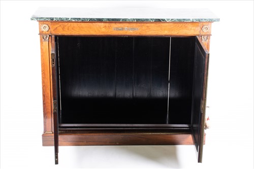 Lot 125 - A Regency rosewood chiffonier with marble top...
