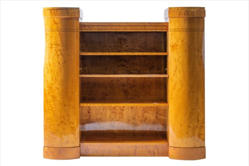 Lot 135 - A Biedermeier style satinwood bookcase in the...