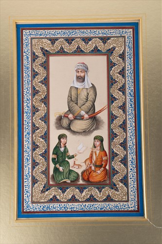 Lot 186 - Two 19th century or earlier Persian miniatures...