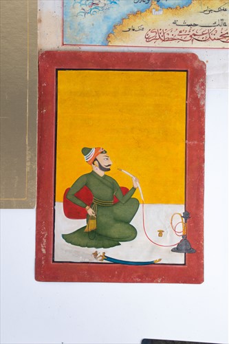 Lot 186 - Two 19th century or earlier Persian miniatures...