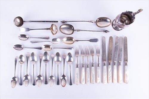 Lot 408 - A collection of miscellanous silver flatware...