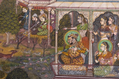 Lot 191 - A 19th century Mughal miniature painting...