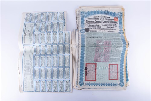 Lot 309 - A collection of ten Chinese Railway Bonds...