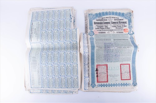 Lot 309 - A collection of ten Chinese Railway Bonds...