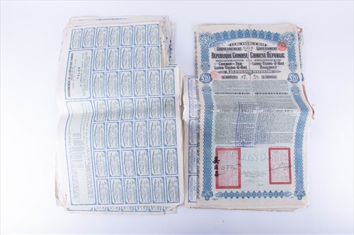 Lot 309 - A collection of ten Chinese Railway Bonds...