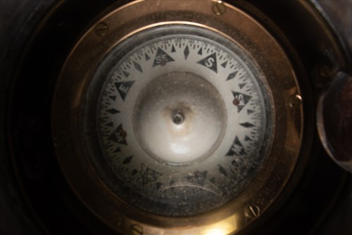 Lot 326 - A 20th century ship's binnacle compass in a...