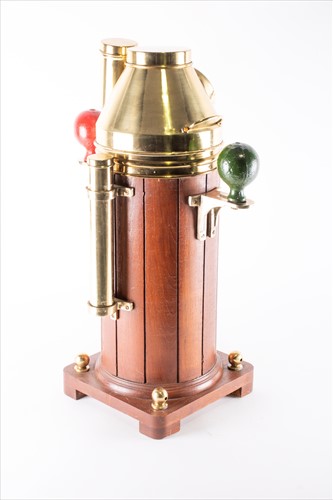 Lot 326 - A 20th century ship's binnacle compass in a...