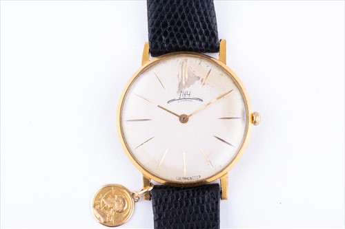 Lot 367 - A Russian gold 'cased' mechanical wristwatch...
