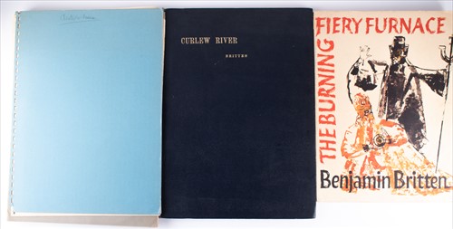 Lot 315 - Of Benjamin Britten interest : A collection of...